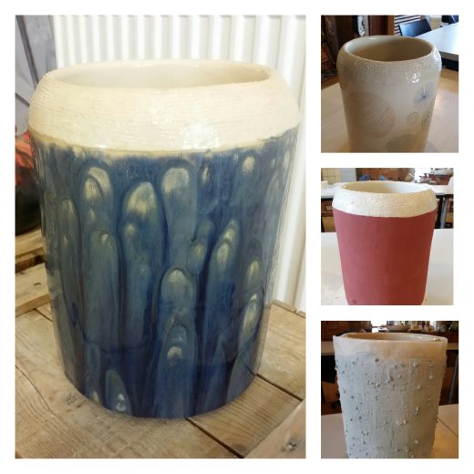 Cylindrical vase