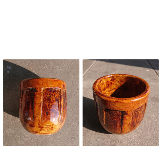 Rusty flowerpot